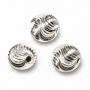 Biluță cu striuri spiralate argint 925, 5 mm