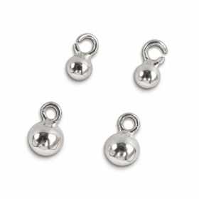 Biluță cu anou închis argint 925, 3,0 mm