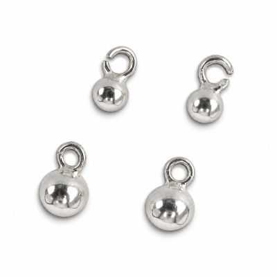 Biluță cu anou închis argint 925, 3,0 mm