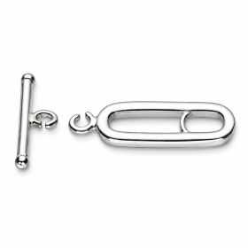 Închizătoare toggle ovală argint 925, 24 mm