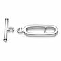 Închizătoare toggle ovală argint 925, 24 mm