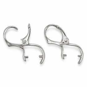 Tortiță cercel leverback argint 925 tijă dublă 10 mm