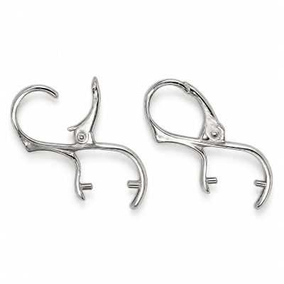 Tortiță cercel leverback argint 925 tijă dublă 10 mm