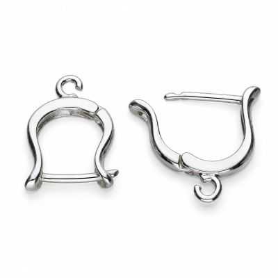 Tortiță cercel leverback stil arcadă argint 925, 17,2 mm