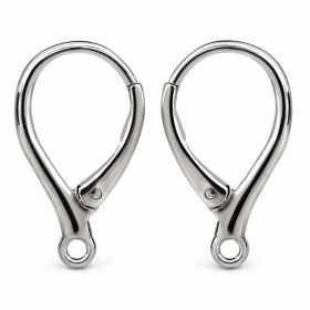 Tortiță cercel leverback argint 925, 19,7 mm
