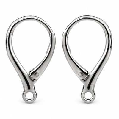 Tortiță cercel leverback argint 925, 19,7 mm