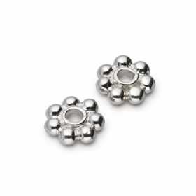 Distanțier floare argint 925, 5,5 mm, la bucată