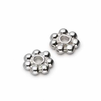 Distanțier floare argint 925, 5,5 mm, la bucată