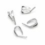 Agățătoare pandantiv tip clește argint 925, 9 mm
