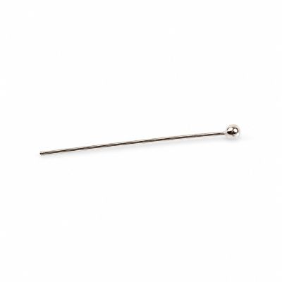 Ac cu biluță argint 925, 0,6 x 25 mm, 1 buc - G0116