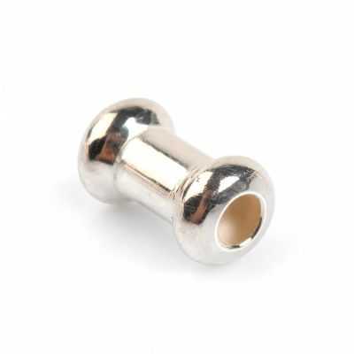 Distanțier tub argint 925 cu capete rotunjite, 6,5 x 3,7 mm - G1269