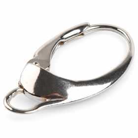 Tortiță cercel leverback argint 925 ovală 19,8 mm