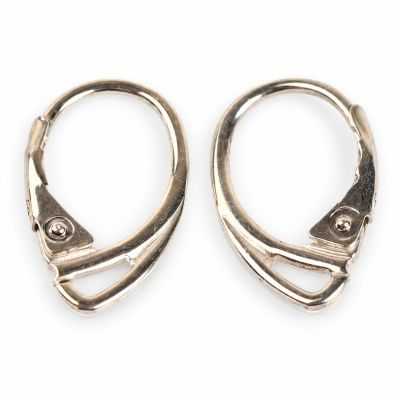 Tortiță cercel leverback argint 925 cu decupaj triunghiular, 17,9 mm, 1 buc - G0950