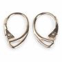 Tortiță cercel leverback argint 925 cu decupaj triunghiular, 17,9 mm, 1 buc - G0950