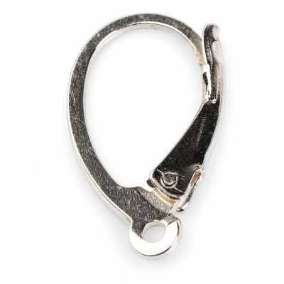 Tortiță cercel leverback argint 925 cu inel, 17,6 mm, 1 buc - G0961