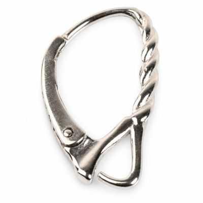 Tortiță cercel leverback torsadată argint 925, 18,3 mm, 1 buc - G1207
