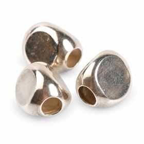 Distanțier oval argint 925 asimetric 5,2x6,3 mm