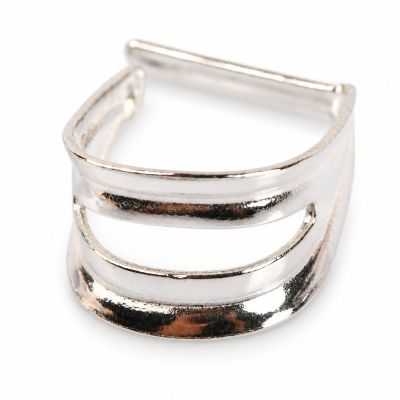 Agățătoare pandantiv argint 925 cu tije pentru perle, 13 x 8,6 mm - G1364