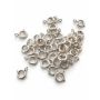 Închizătoare argint 925 tip inel cu arc ușor, 5 mm, pentru lănțișor - G0336