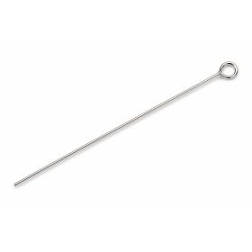 Ace cu buclă argint 925 pentru mărgele, sârmă 0,65 mm, lungime 30 mm - G0894