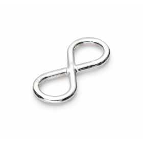 Conector infinit argint 925 pentru brățări, 14,8 × 6 mm - G0922