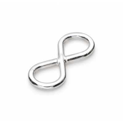 Conector infinit argint 925 pentru brățări, 14,8 × 6 mm - G0922