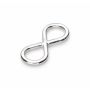Conector infinit argint 925 pentru brățări, 14,8 × 6 mm - G0922