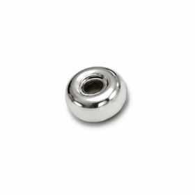 Mărgele rondele argint 925 pentru brățări, 4 mm, gaură 1,5 mm - G1215