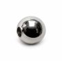 Biluțe argint 925 netede pentru brățări, 5 mm, gaură 1,9 mm - G1317