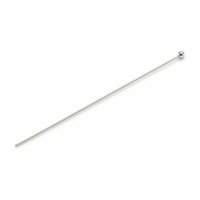 Ace cu biluță argint 925 pentru mărgele, sârmă 0,6 mm, lungime 50 mm - G1346