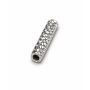 Tuburi argint 925 pentru brățări, model diamantat, 2 × 10 mm - G1353