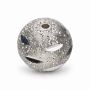 Biluțe argint 925 stardust cu tăieturi slash, 6 mm, gaură 1 mm - G1354