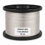 Sârmă de argint 925 foarte moale 1 mm pentru bijuterii - bucata de 10 cm