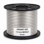 Sârmă de argint 925 foarte moale 1,2 mm pentru bijuterii - bucata de 10 cm