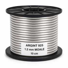 Sârmă de argint 925 foarte moale 1,2 mm pentru bijuterii - bucata de 10 cm