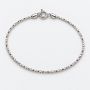 Brățară argint 925 lanț rotund diamantat 1,2 mm, 18 cm, cu închizătoare, 1 buc G2083