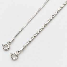 Lanț argint 925 serpentină 1 mm, 45 cm, cu închizătoare, 1 buc G2081