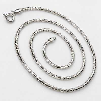 Lanț argint 925 rotund diamantat 1,2 mm, 45 cm, cu închizătoare, 1 buc G2085