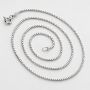 Lanț argint 925 venețian box diamantat 0,8 mm, 45 cm, cu închizătoare, 1 buc G2087