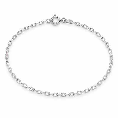 Brățară argint 925 zale ovale (ancoră) 0,9 mm, 18 cm, cu închizătoare, 1 buc G2089