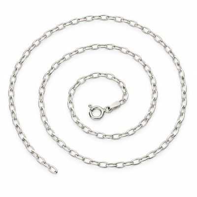 Lanț argint 925 zale ovale (ancoră) 1,6 mm, 45 cm, cu închizătoare, 1 buc G2095
