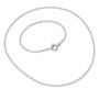 Lanț argint 925 zale ovale diamantate 0,95 mm, 45 cm, cu închizătoare, 1 buc G2103