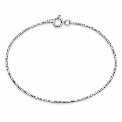 Brățară argint 925 subțire cardano 0,5 mm, 18 cm, cu închizătoare, 1 buc G2105