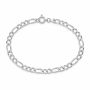 Brățară argint 925 figaro concav 1,7 mm, 18 cm, cu închizătoare, 1 buc G2115