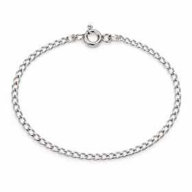 Brățară argint 925 cubaneză plată 1 mm, 18 cm, cu închizătoare, 1 buc G2127