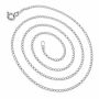 Lanț argint 925 cuban plat 1 mm, 45 cm, cu închizătoare, 1 buc G2128