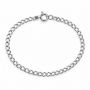Brățară argint 925 cubaneză plată 1,3 mm, 18 cm, cu închizătoare, 1 buc G2130