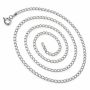 Lanț argint 925 cuban plat 1,3 mm, 45 cm, cu închizătoare, 1 buc G2131