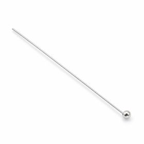 Ac cu biluță argint 925, 0,4 x 40 mm, 1 buc - G0596
