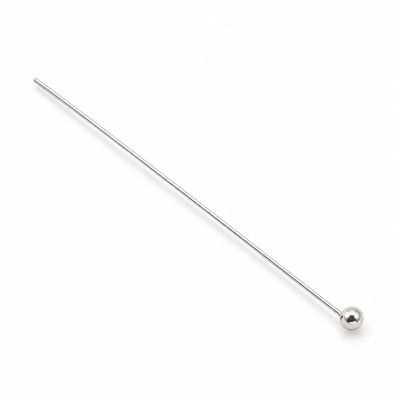 Ac cu biluță argint 925, 0,4 x 40 mm, 1 buc - G0596